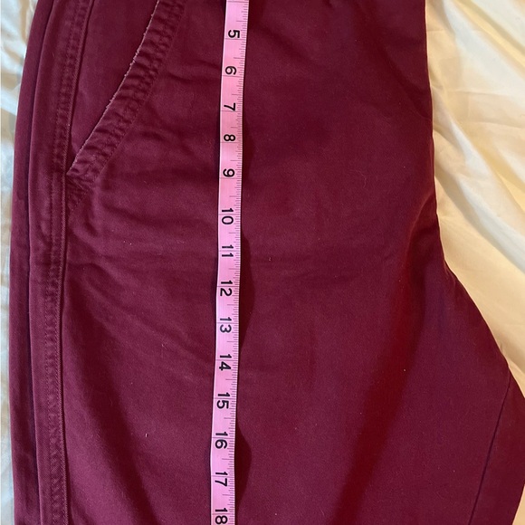 Abercrombie and Fitch Jean Shorts Men’s 36 Maroon Zipper New with Tags - Picture 13 of 16